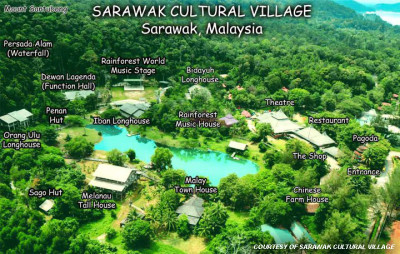 Sarawak-Cultural-Village-map